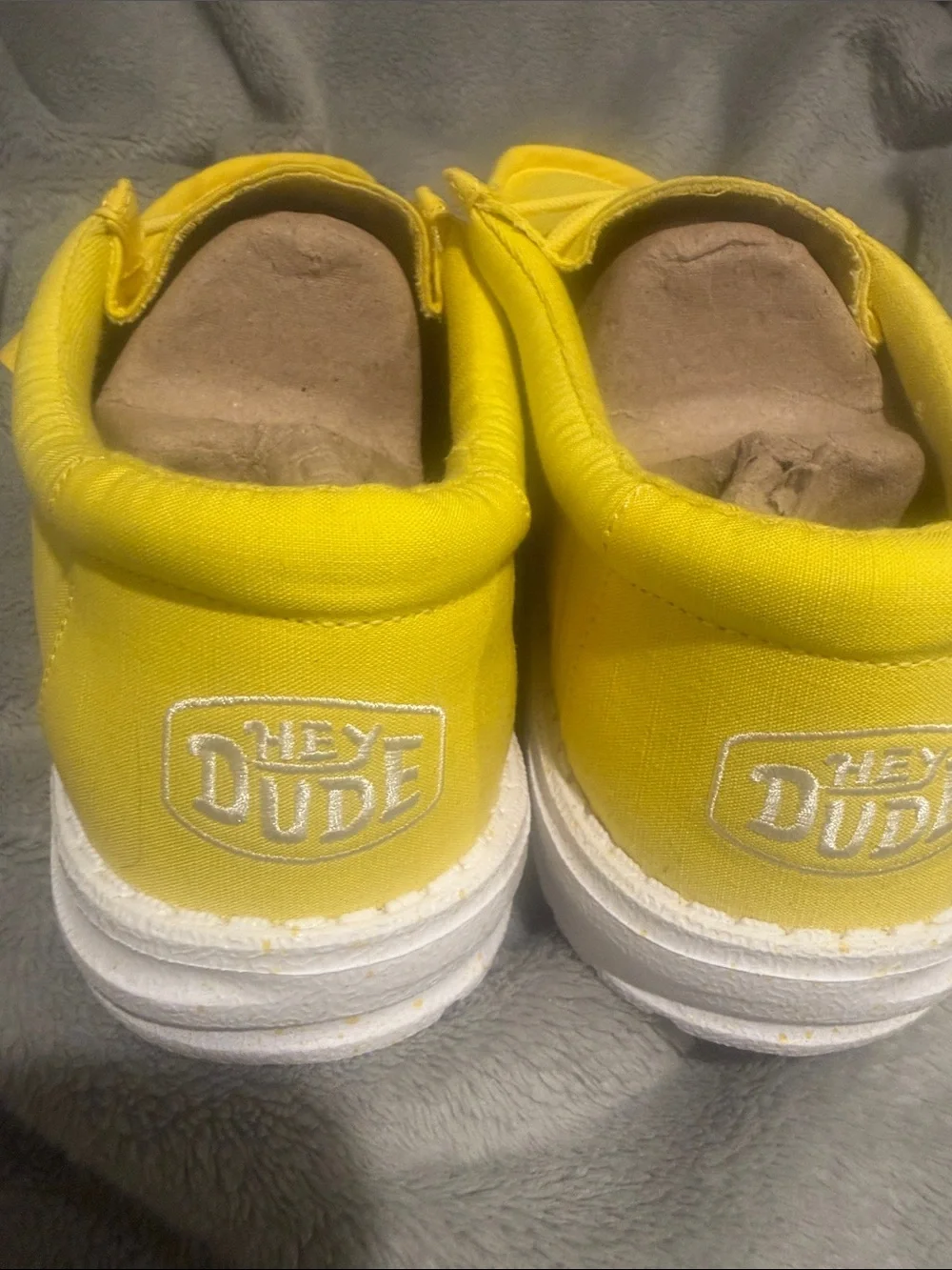 Hey Dude Men's Bright Yellow Slip-On Boat Shoes